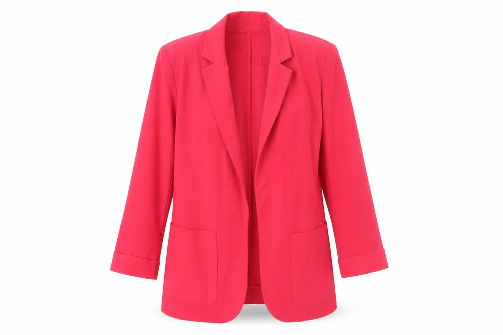 Marks & Spencer Women's Pink Blazer Jacket UK 8 Classic Regular Fit