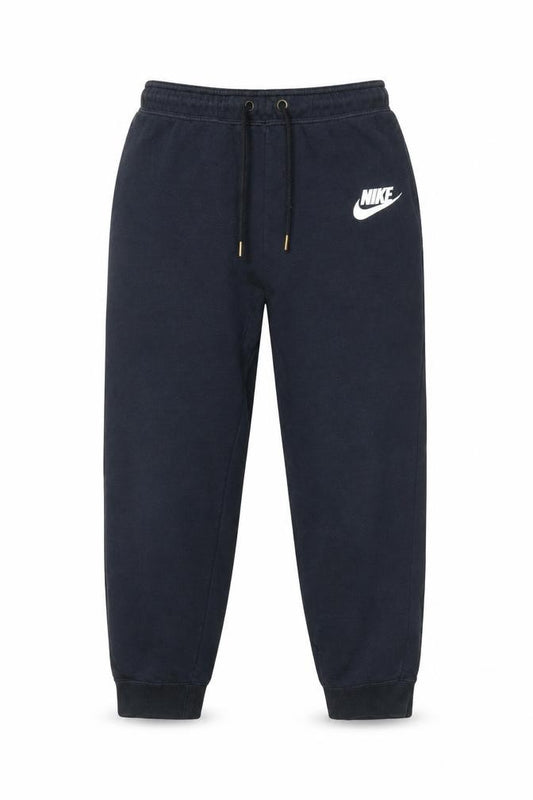 Nike Womens Black Fleece Jogger Trousers L Elastic Waist Comfort Fit