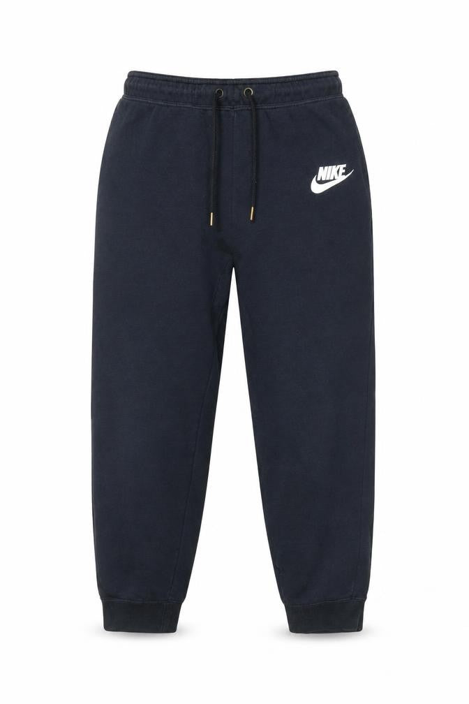 Nike Womens Black Fleece Jogger Trousers L Elastic Waist Comfort Fit