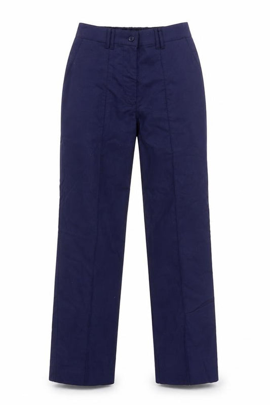 Grahame Gardner Women's Blue Workwear Straight Leg Trousers Size 10
