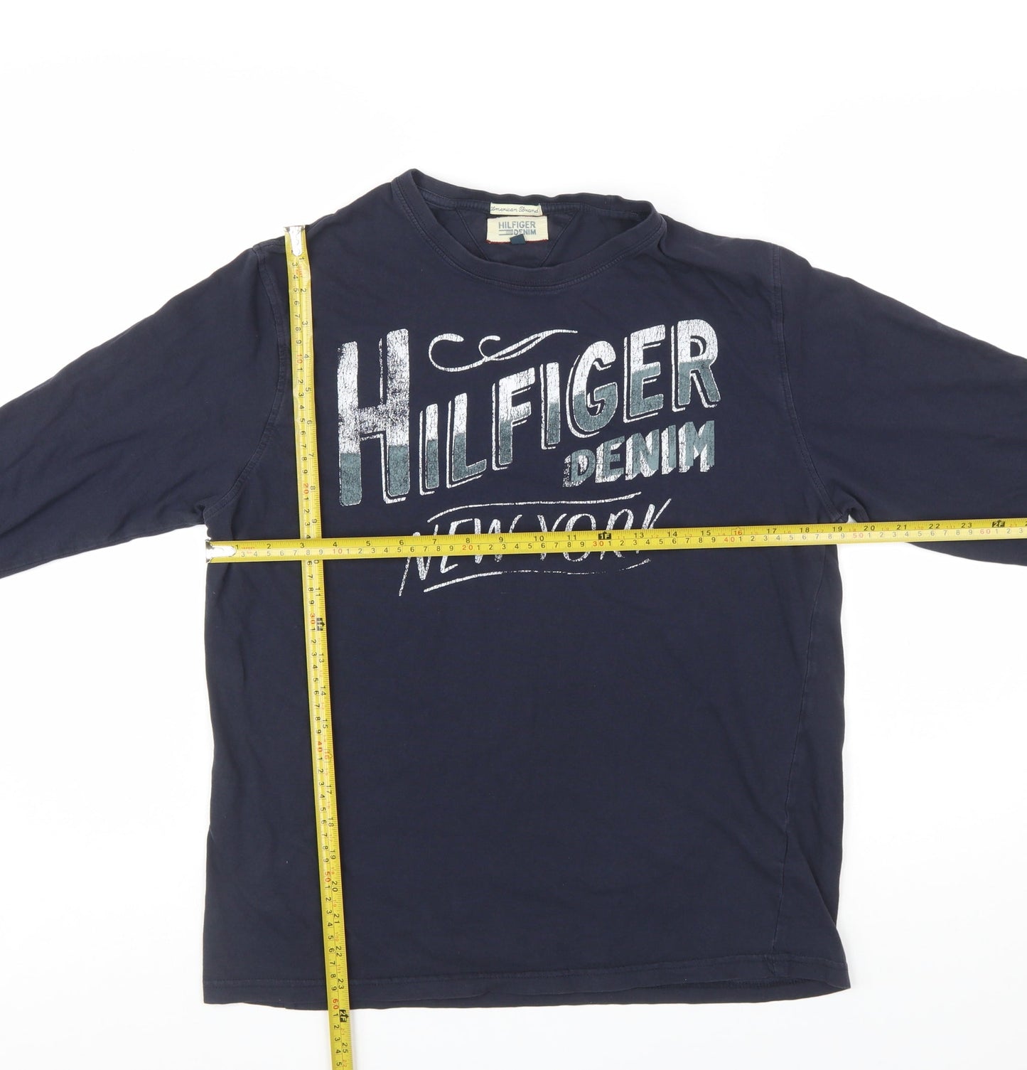 Tommy Hilfiger Women’s Blue Long Sleeve Cotton T-Shirt XL