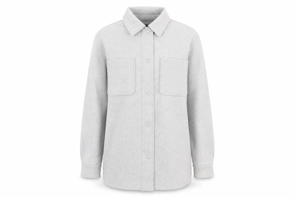 New Look Women Grey Regular Fit Shirt Jacket Size S