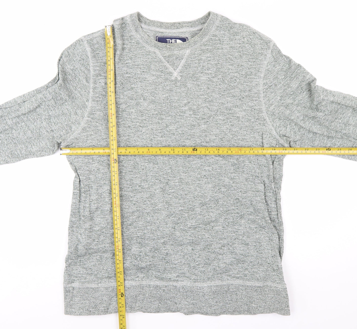 The North Face Men's Grey Cotton Pullover Sweatshirt Size M