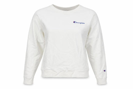 Champion Women White Large Reverse Weave Pullover Sweatshirt