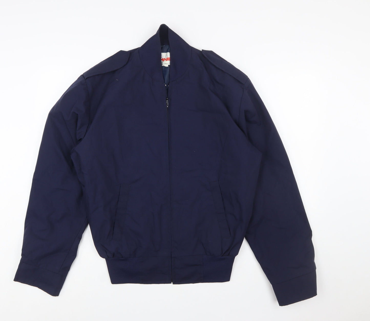 CANEX Men's Blue Bomber Jacket Size 42 Regular Cotton Blend