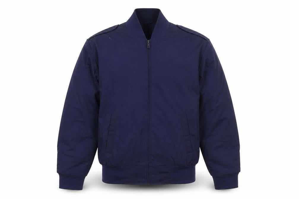 CANEX Men's Blue Bomber Jacket Size 42 Regular Cotton Blend