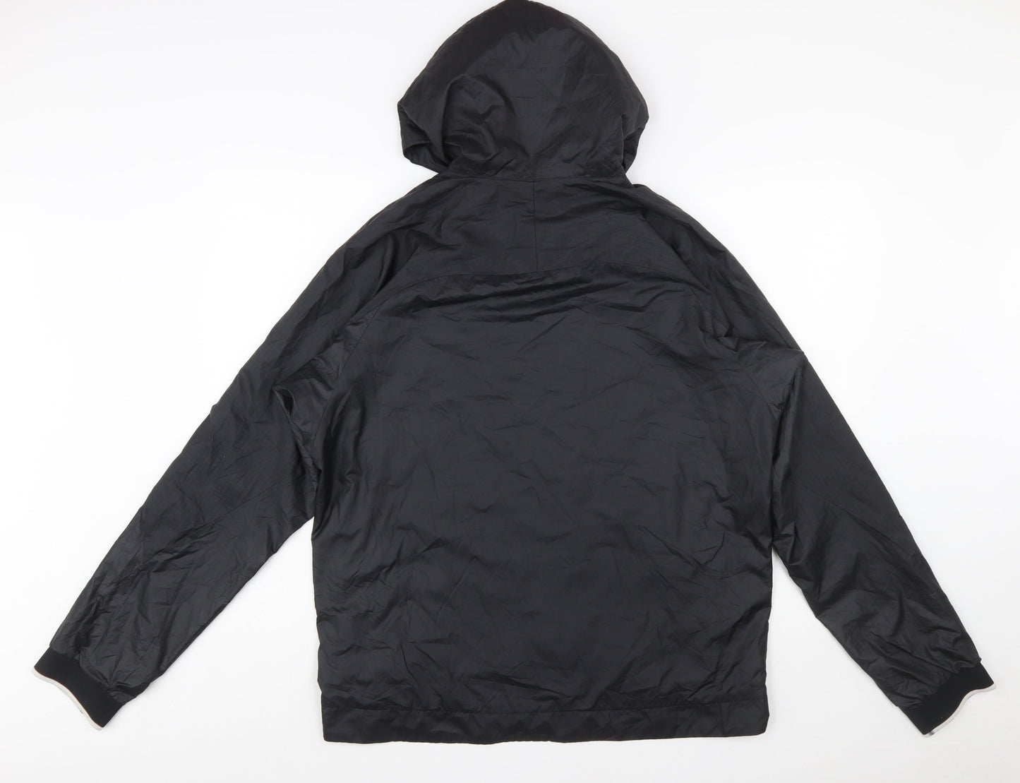 Nike Men's Black Dri-FIT Windbreaker Hooded Jacket Size L