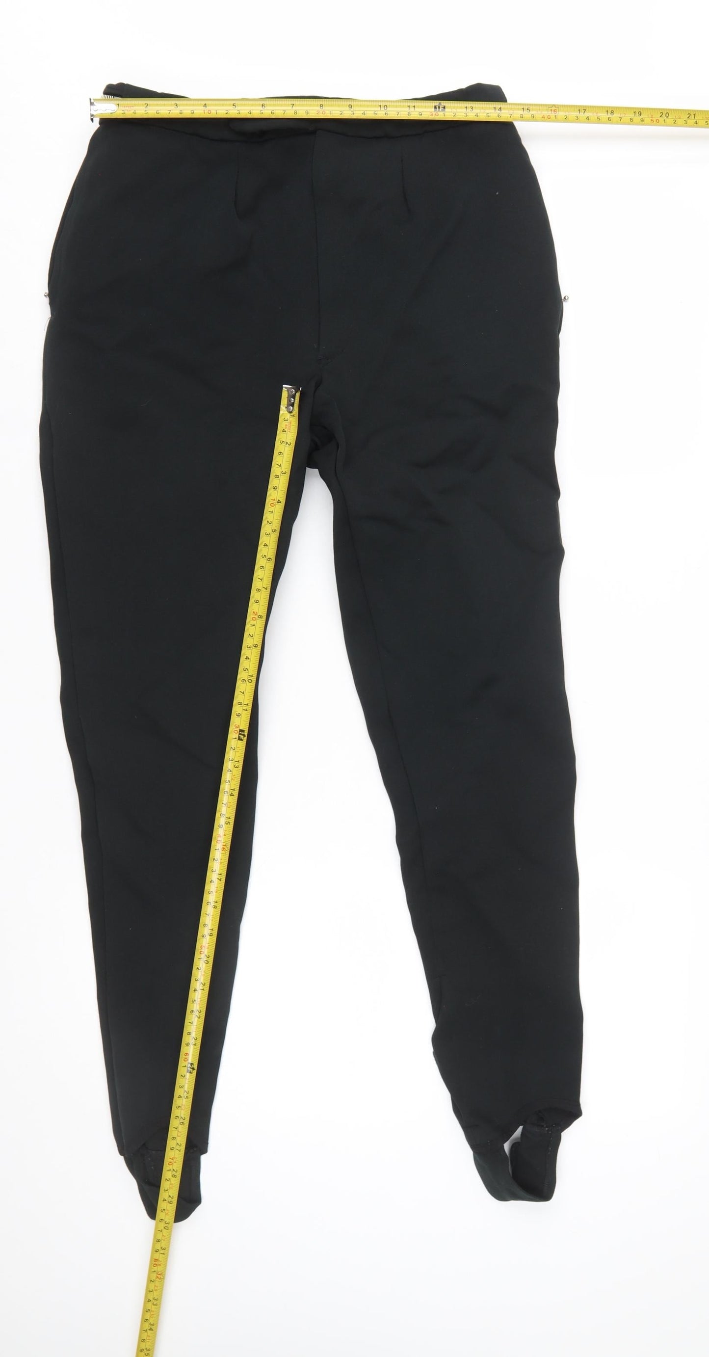 Harris Meyer Women’s Black Ski Stirrup Trousers Size 6 Viscose Blend