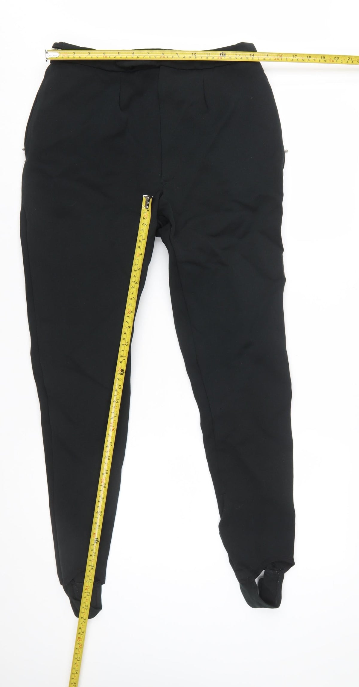 Harris Meyer Women’s Black Ski Stirrup Trousers Size 6 Viscose Blend