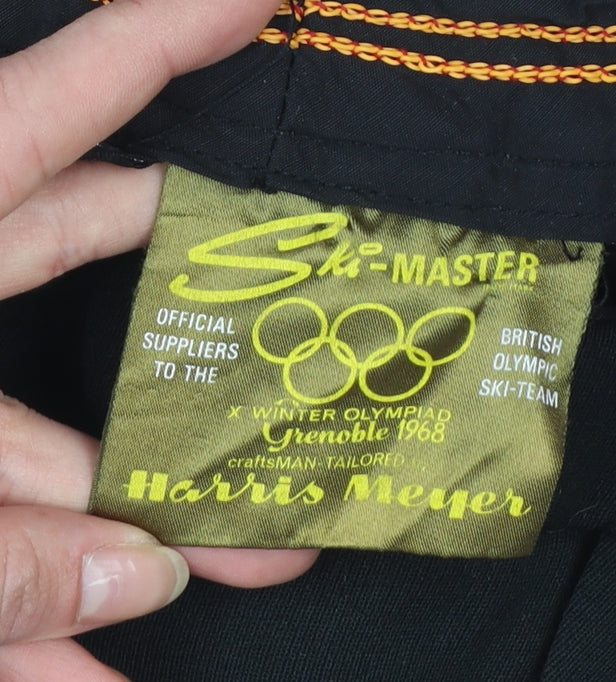 Harris Meyer Women’s Black Ski Stirrup Trousers Size 6 Viscose Blend