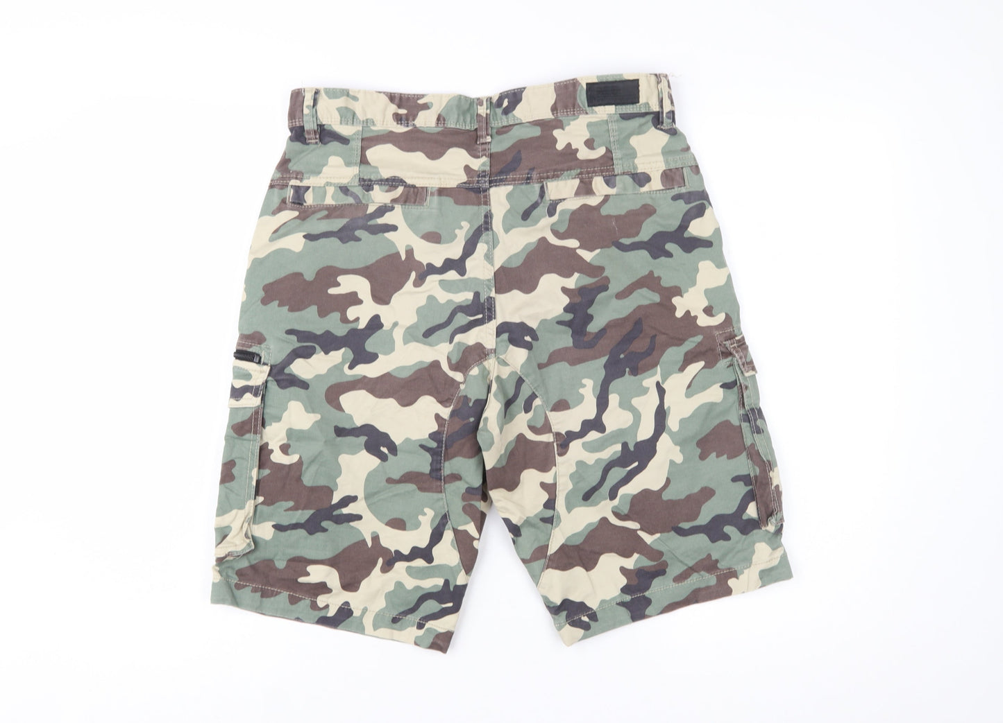 Denim Co. Men's Green Camouflage Cargo Shorts Size M W32