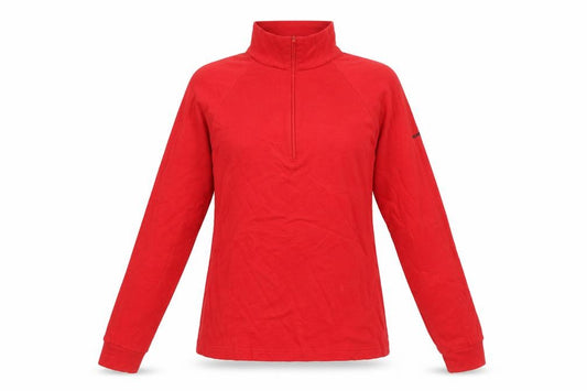 Trespass Women's Red 1/4 Zip Pullover Sweatshirt Size S Cotton
