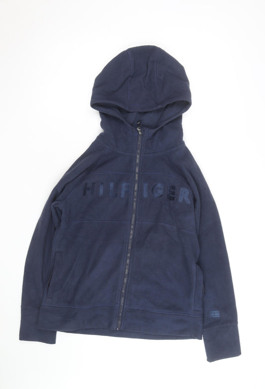 Tommy Hilfiger Men's Blue Full Zip Fleece Hoodie Size M