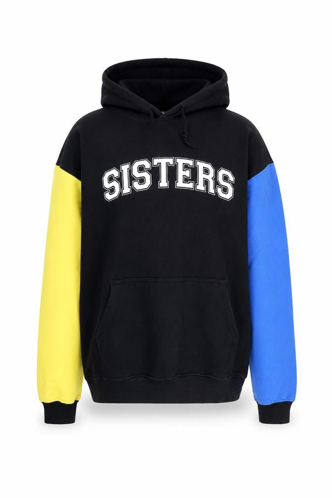 Sisters by Safety Pin Unisex Multicoloured Pullover Hoodie Small