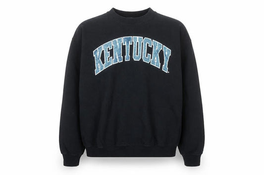 Gildan Men's Black Kentucky Pullover Crew Neck Sweatshirt Size M