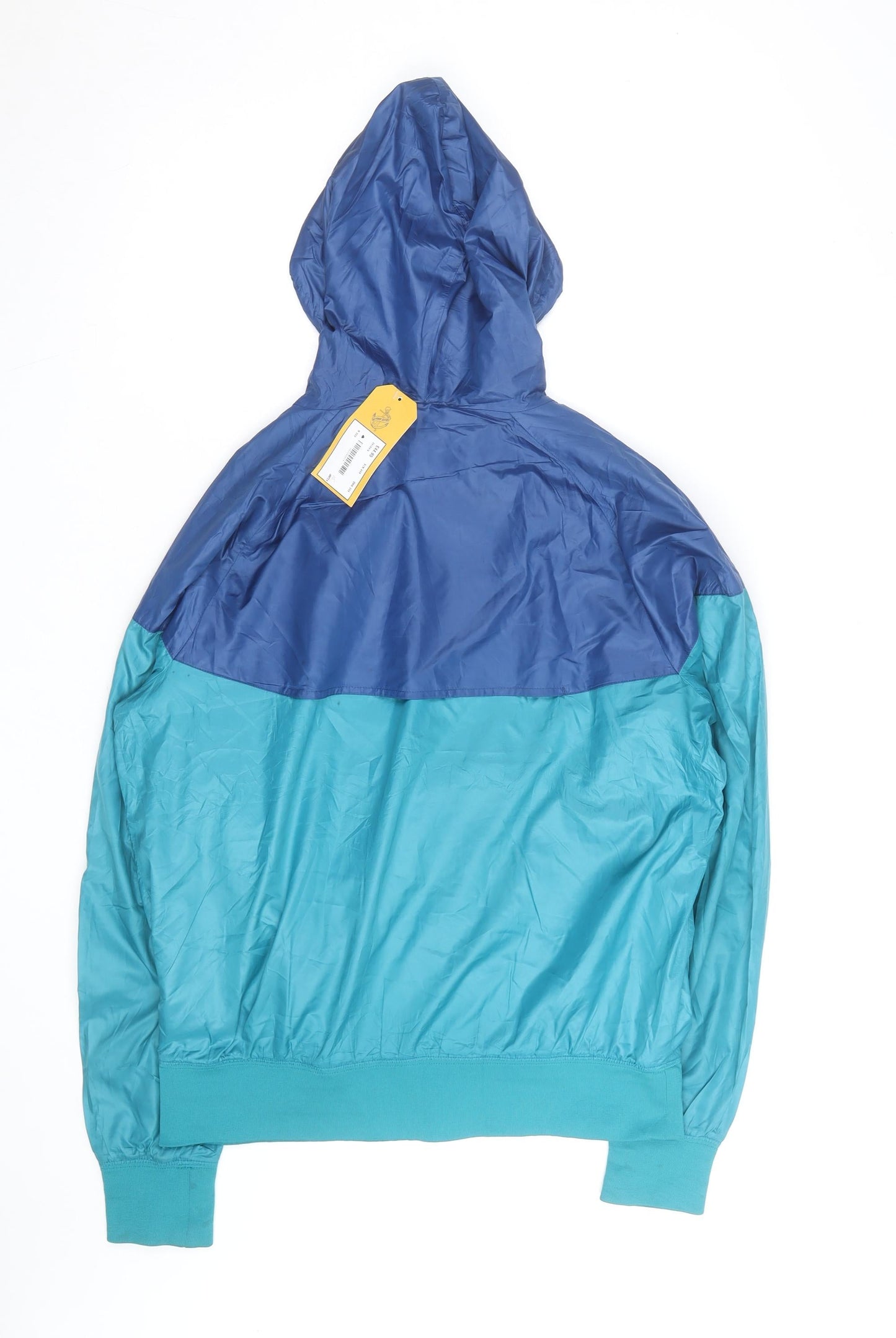 Nike Mens Blue Windbreaker Hooded Sports Jacket Size L