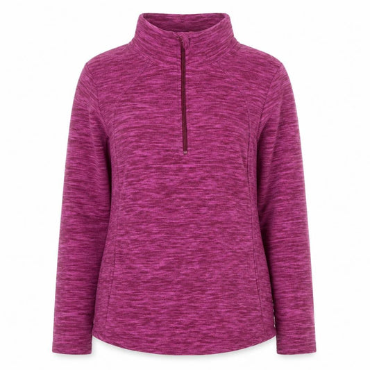 St. John's Bay Women's Purple 1/4 Zip Pullover Sweatshirt Size M
