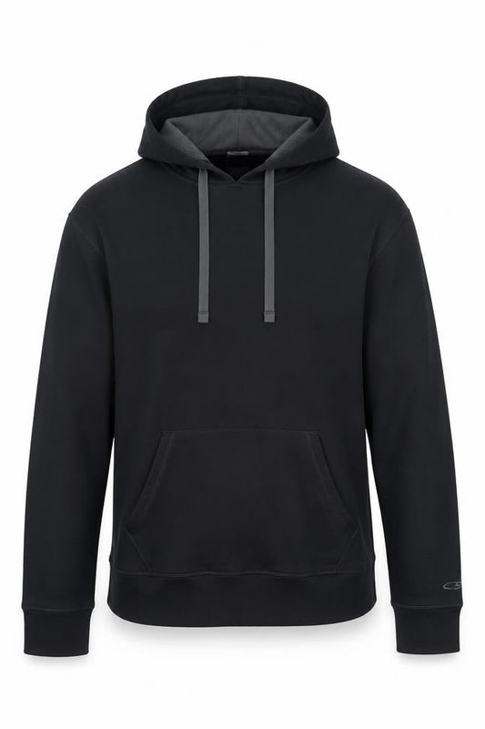 Champion Mens Black Pullover Hoodie Medium Regular Fit