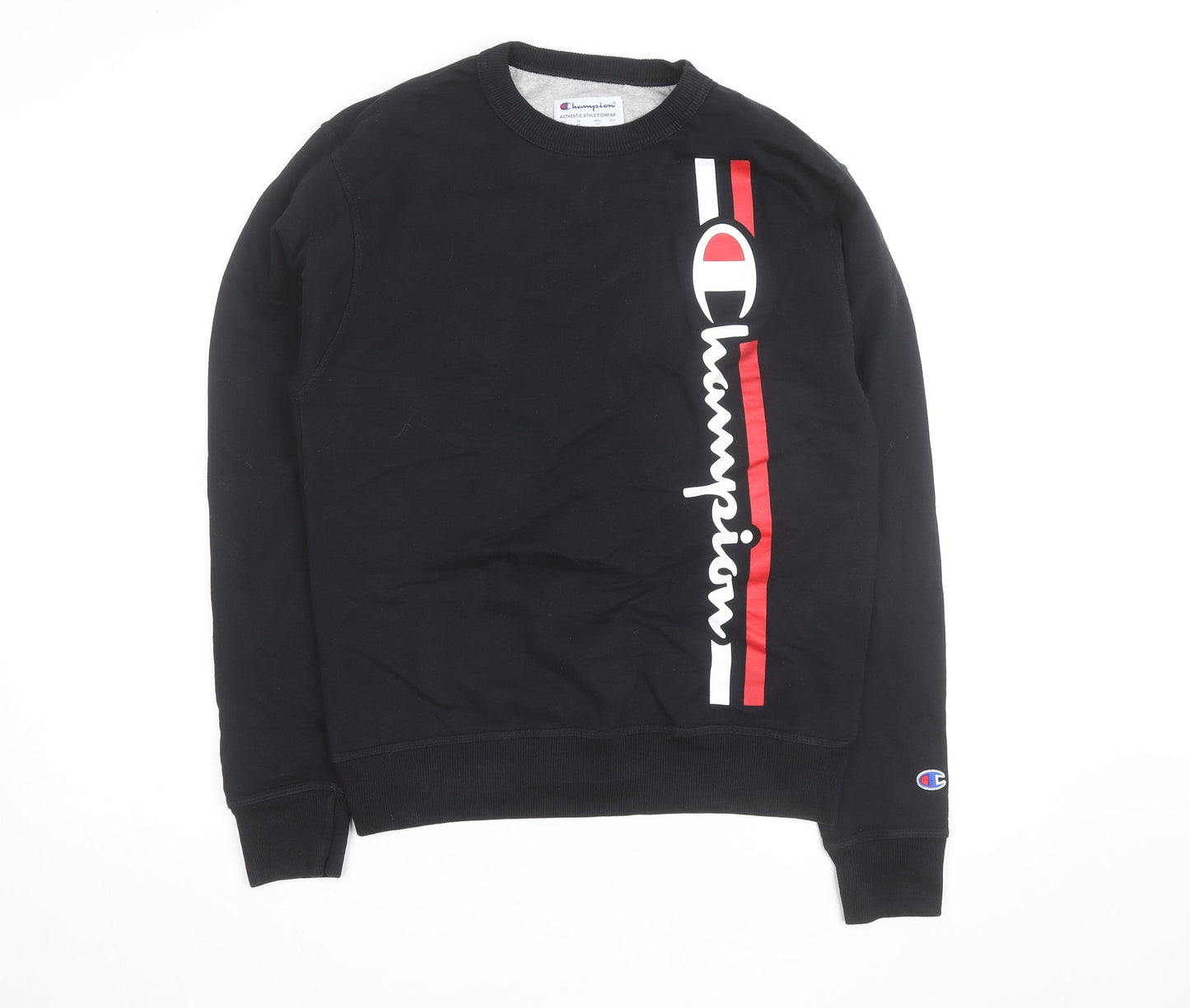 Champion Men's Black L Pullover Crew Neck Sweatshirt