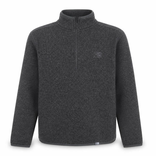 Karrimor Men's Grey XS Fleece 1/4 Zip Pullover Sweatshirt