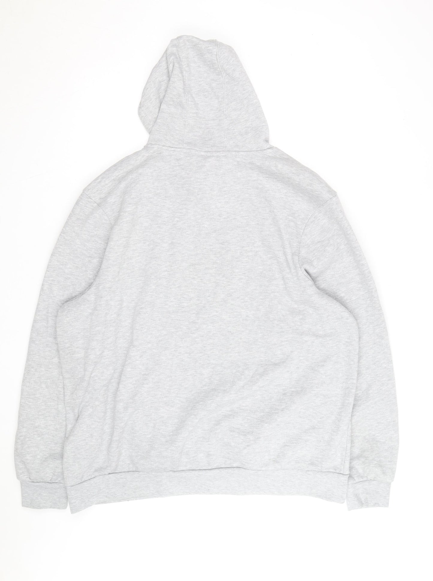 Slazenger Men's Grey 2XL Pullover Hoodie with Logo and Pocket