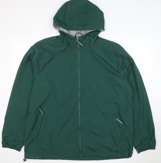 Charles River Apparel Men’s Green XL Hooded Windbreaker Jacket
