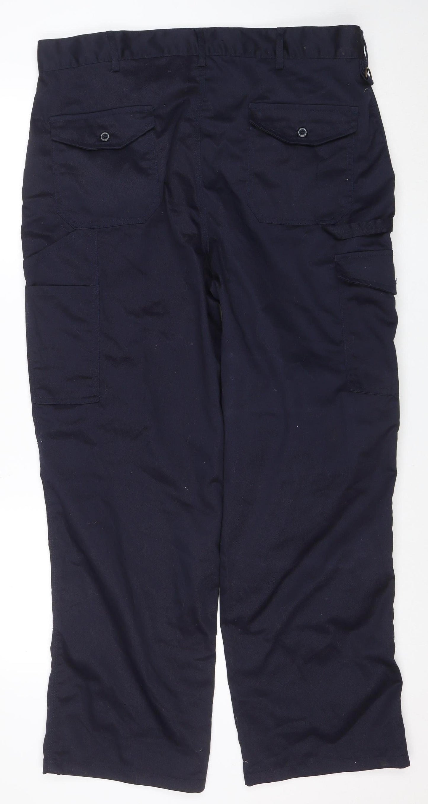 Dickies Men's Blue Redhawk Cargo Work Trousers 34W 31L Regular Fit