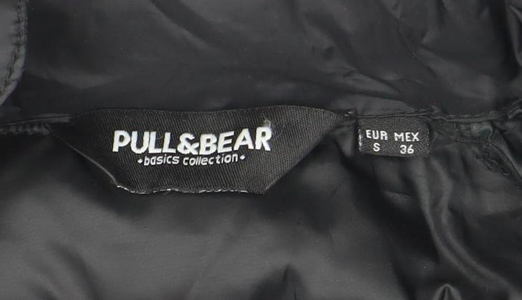 PULL&BEAR Womens Black Size 8 Puffer Jacket Winter Coat
