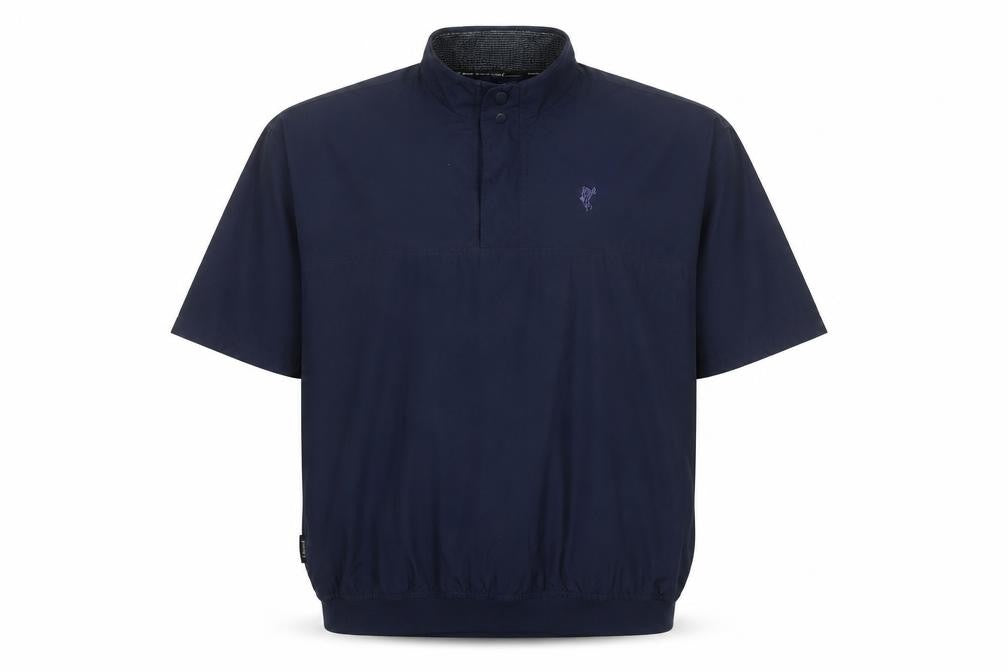 Ashworth Men's Blue XL Weather Systems Short Sleeve Mock Neck T-Shirt