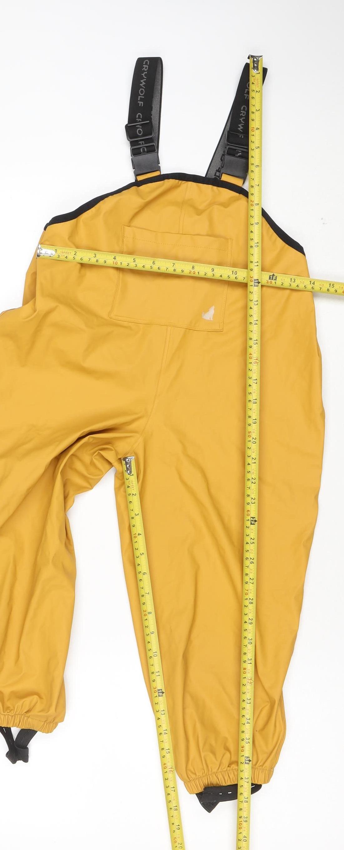 Crywolf Boys Yellow Waterproof Adjustable Strap Ski Salopettes 6 Years