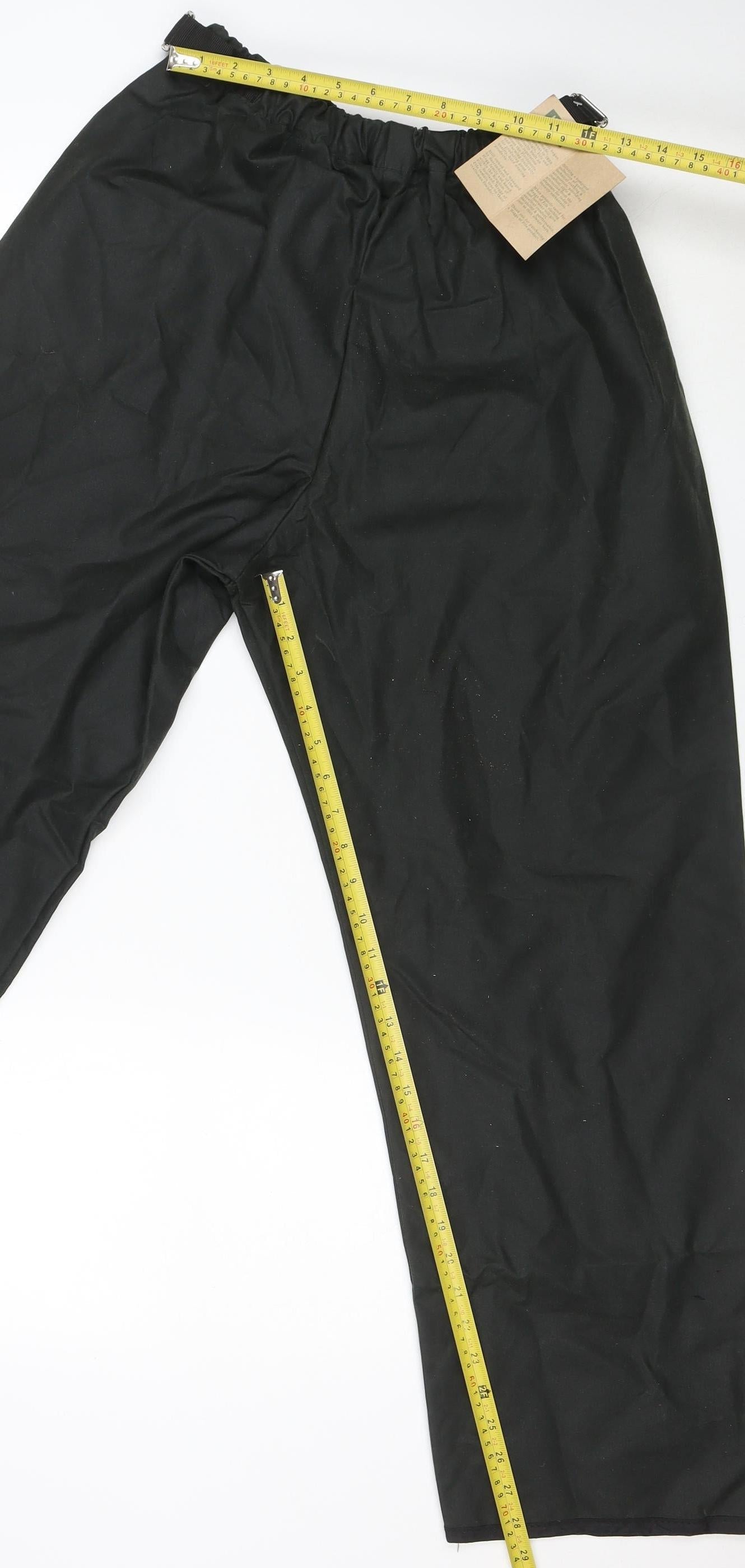 Hoggs Professional Men's Black Rain Trousers M Waterproof Workwear