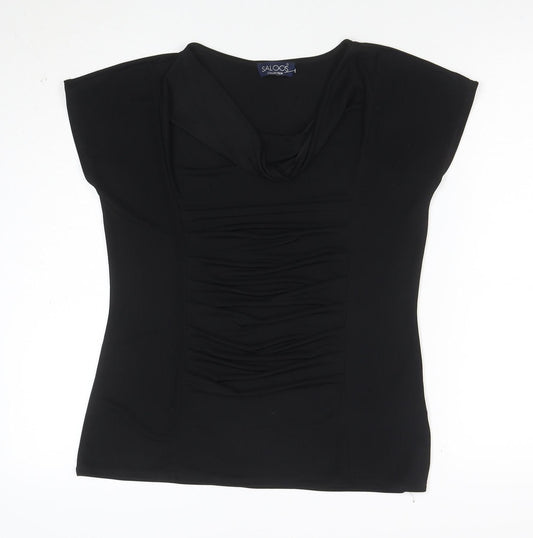 Saloos Women's Black Sleeveless Tunic Blouse Size S