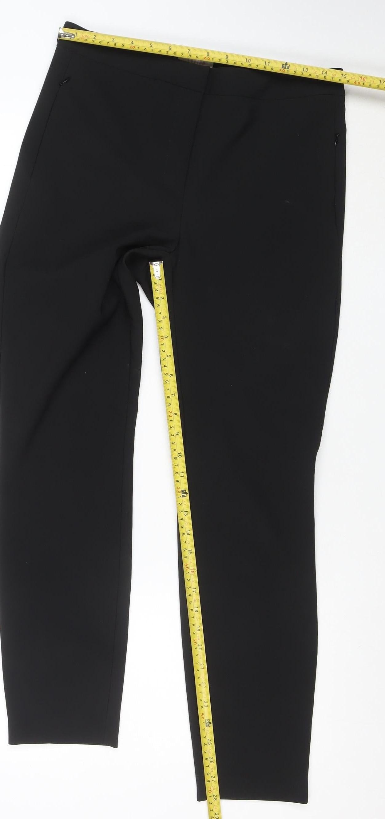 Saviior Women’s Black Slim Fit Stretch Trousers Size 12