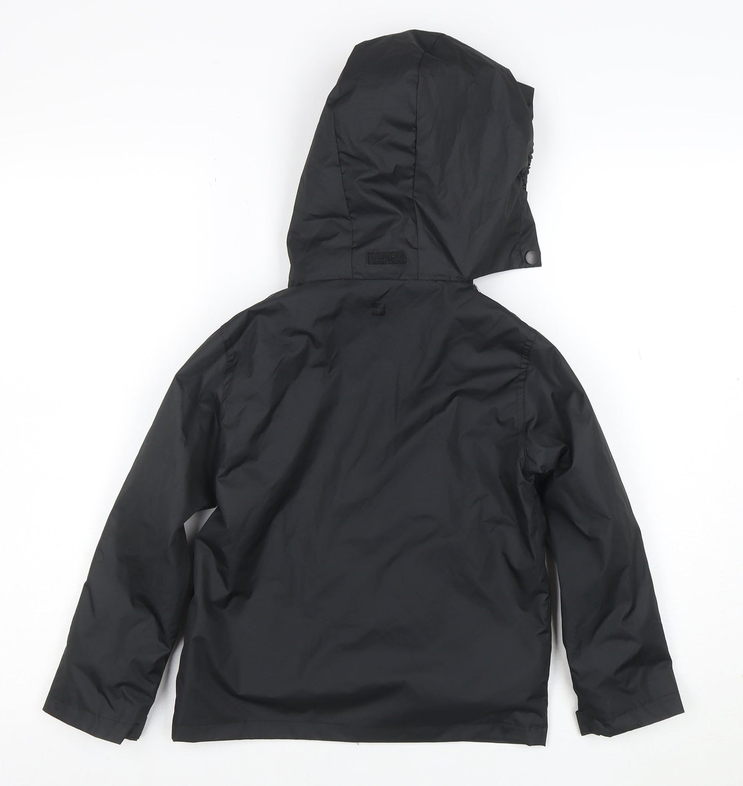 Mountain Warehouse Boys Black 5-6 Years Hooded Waterproof Rain Coat Jacket