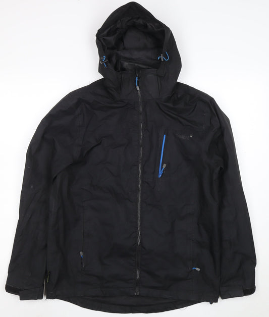 Gelert Men's Black XS Waterproof Hooded Rain Jacket