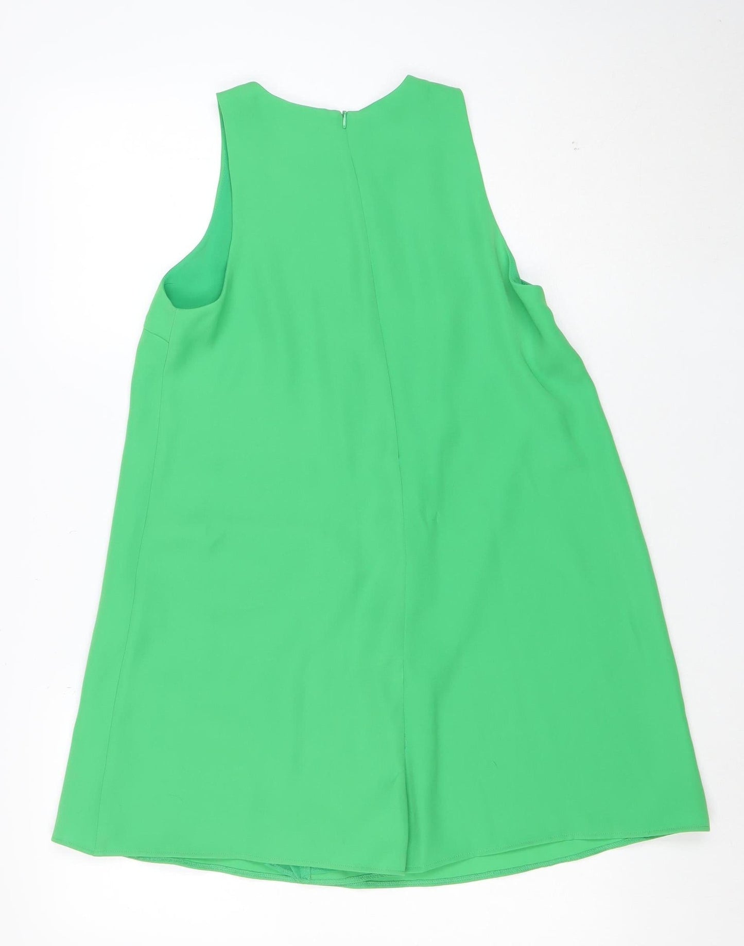 Zara Women Green Sleeveless Playsuit Size 8 Polyester Jumpsuit