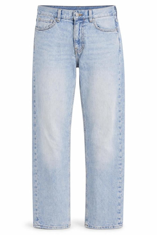 Weekday Women's Blue Straight Leg Jeans W28 L30 Cotton Denim