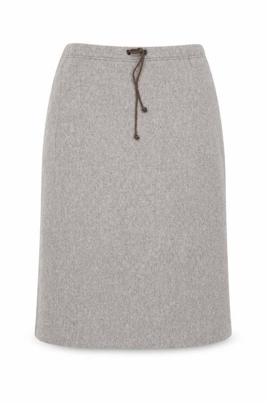Choise by Danskin Womens Beige Wool Knee Length Skirt Size 12