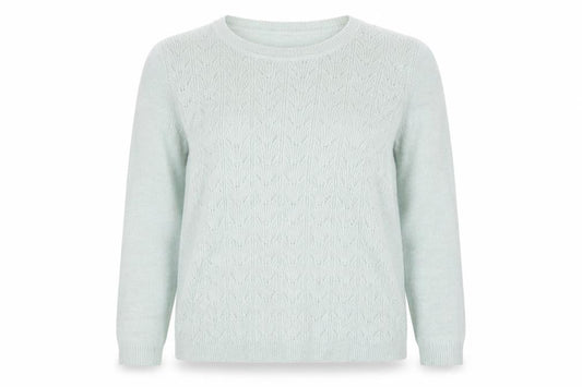 Bonmarché Women's Green Size 12 Crew Neck Knit Jumper