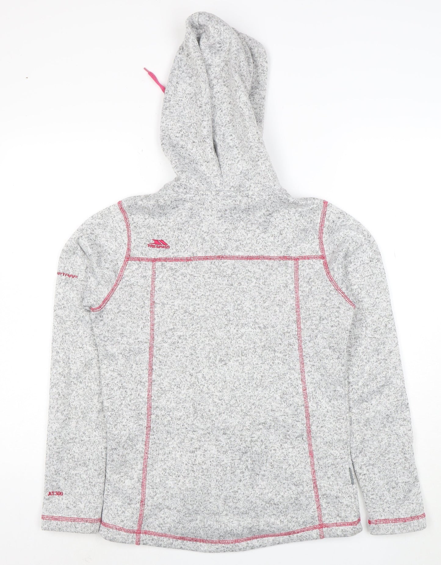 Trespass Women’s Grey Hooded Soft Shell Fleece Jacket Size 10