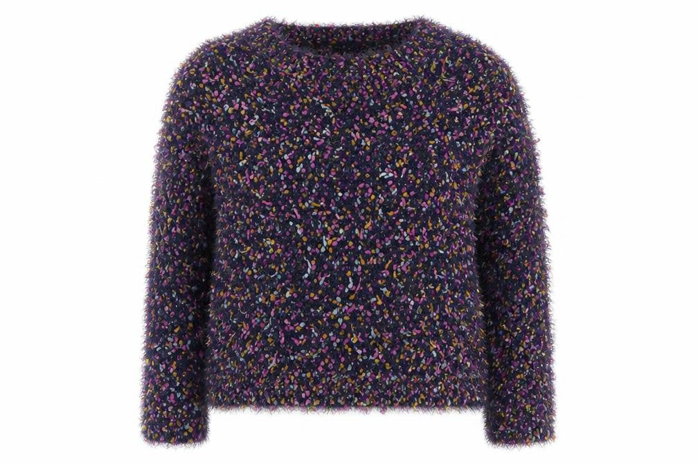 H! by Henry Holland Womens Multicoloured Chunky Knit Pullover Jumper Size 16
