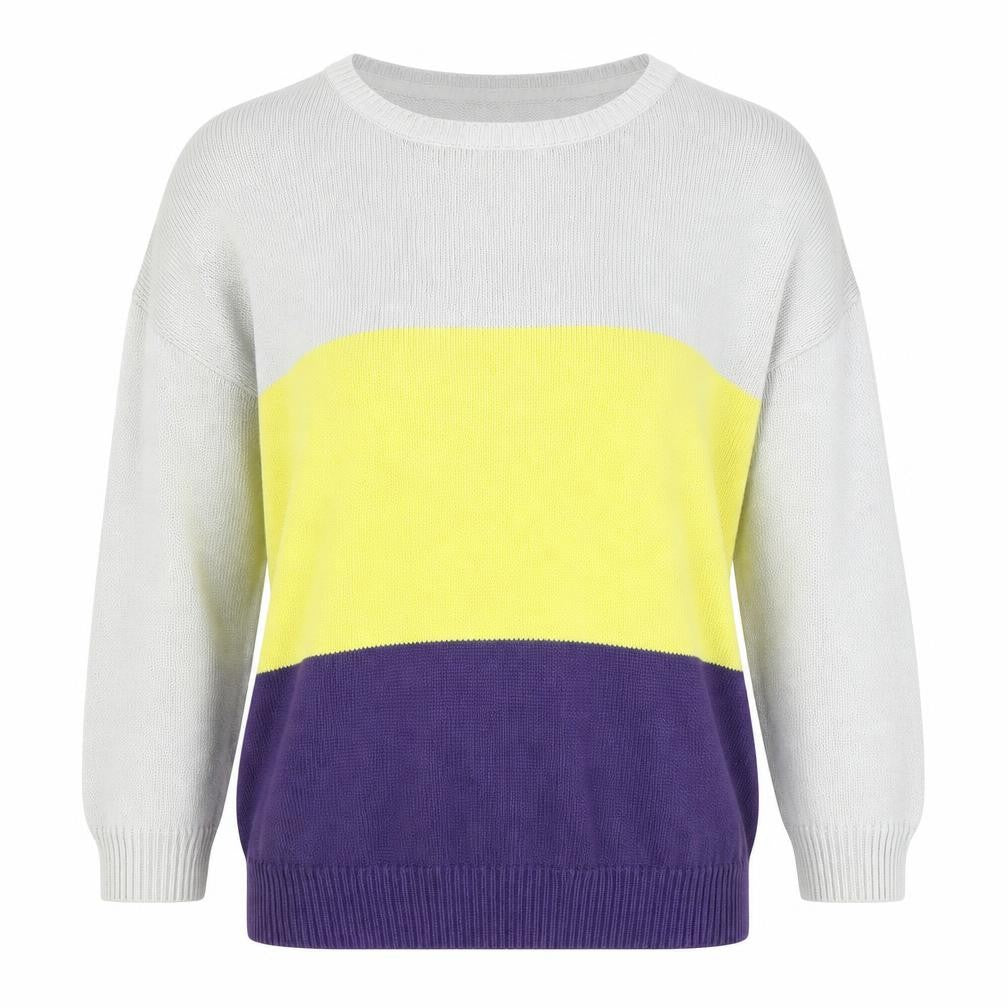 Jack Wills Women’s Multicoloured Cotton Knit Jumper Size 14