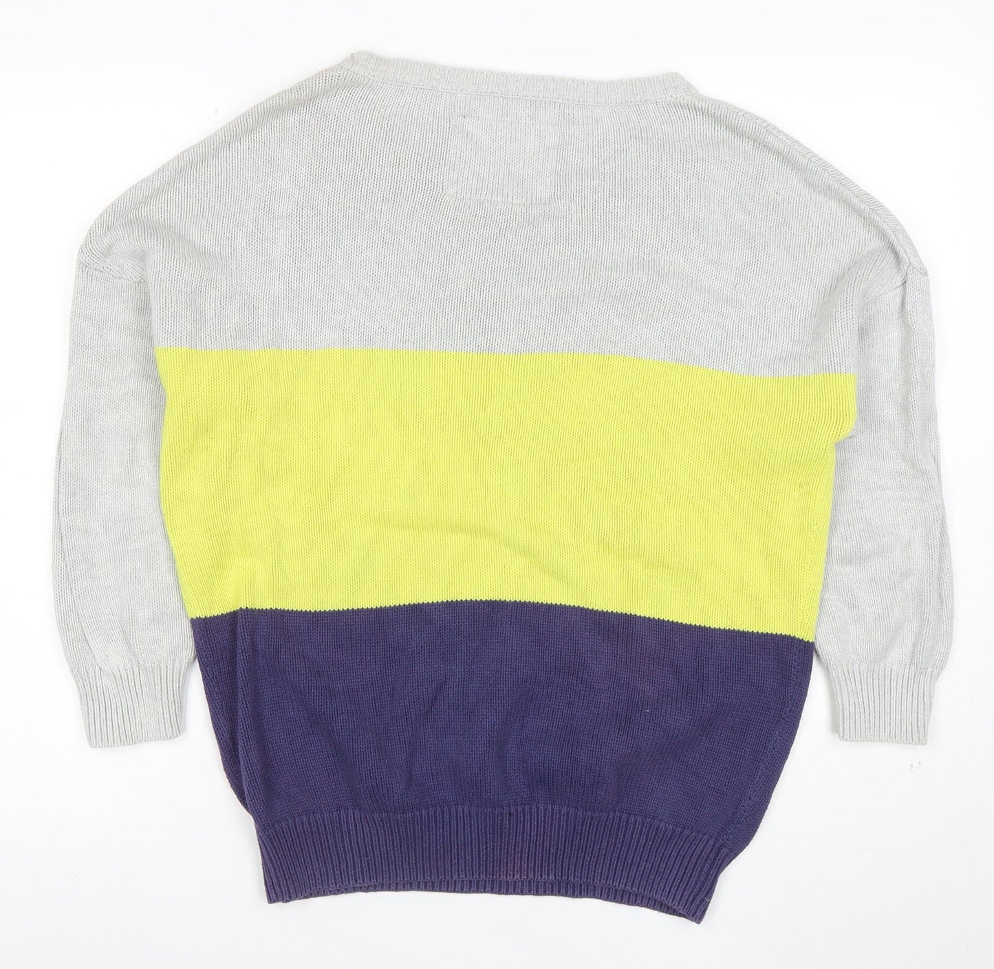 Jack Wills Women’s Multicoloured Cotton Knit Jumper Size 14