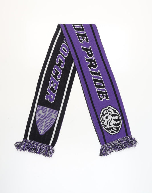BandsScarf.com Men's Purple Black Knit Football Scarf One Size