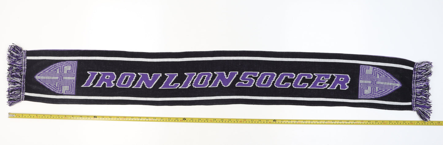 BandsScarf.com Men's Purple Black Knit Football Scarf One Size