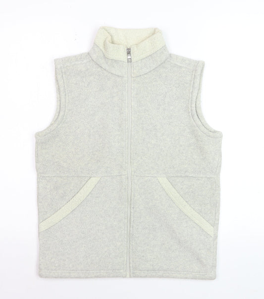 Marks and Spencer Women’s Grey Fleece Zip Waistcoat UK 8