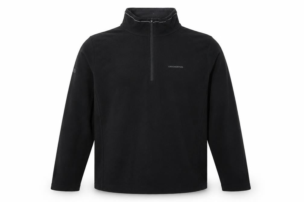Craghoppers Men's Black XL Fleece 1/4 Zip Pullover Sweatshirt