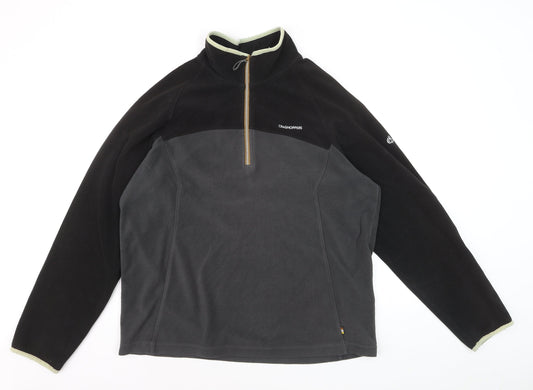 Craghoppers Men’s Black XL Fleece 1/4 Zip Pullover Sweatshirt