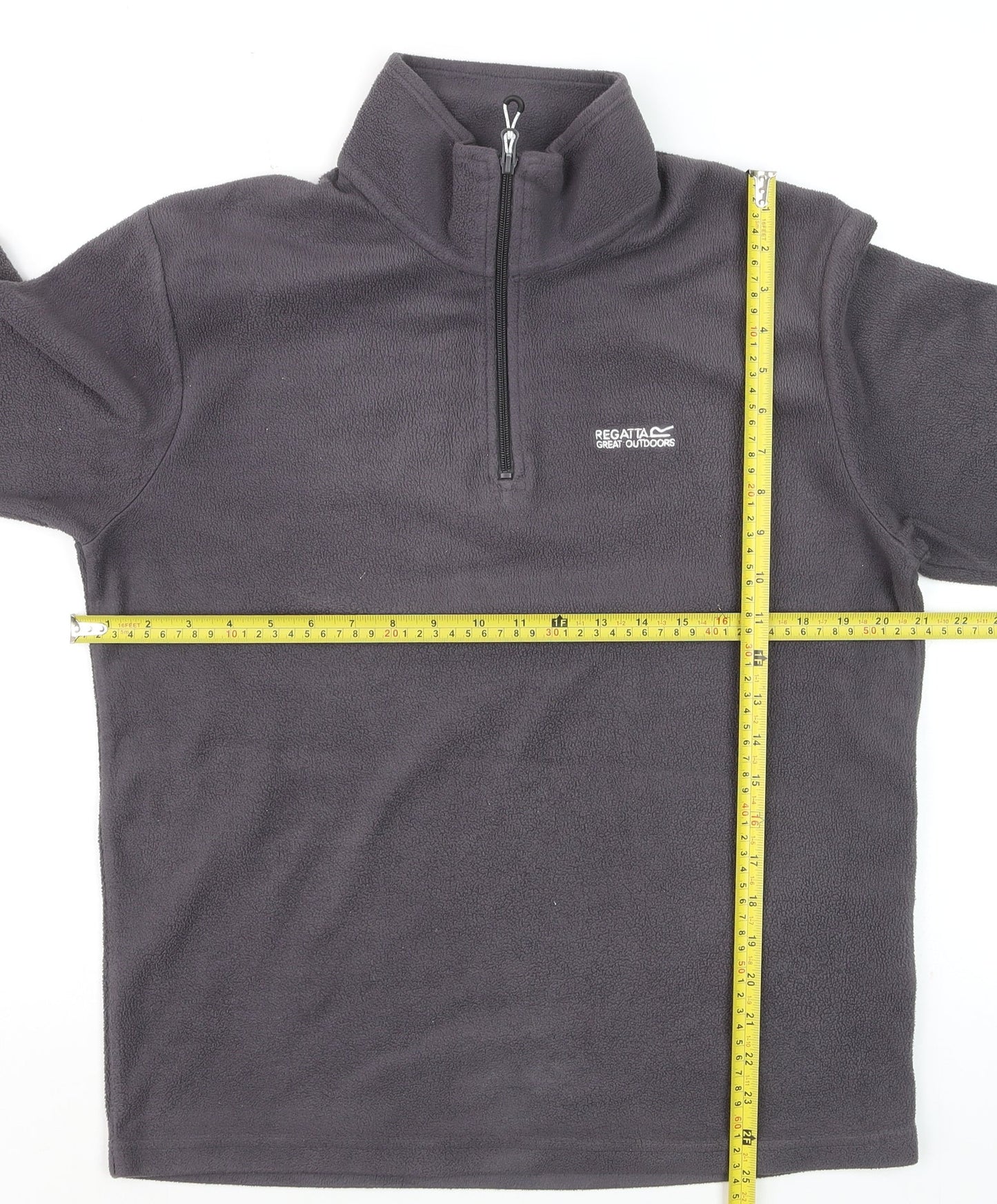 Regatta Men’s Grey Fleece 1/4 Zip Pullover Sweatshirt M Outdoor