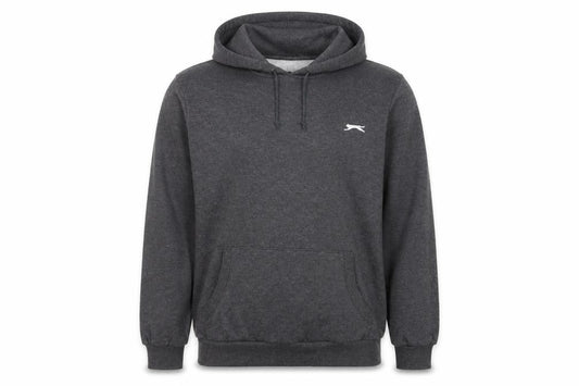 Slazenger Men’s Grey Pullover Hoodie L Fleece Lined Logo